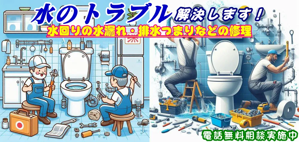 宝塚市で詰まり・水漏れを修理解決する水道業者